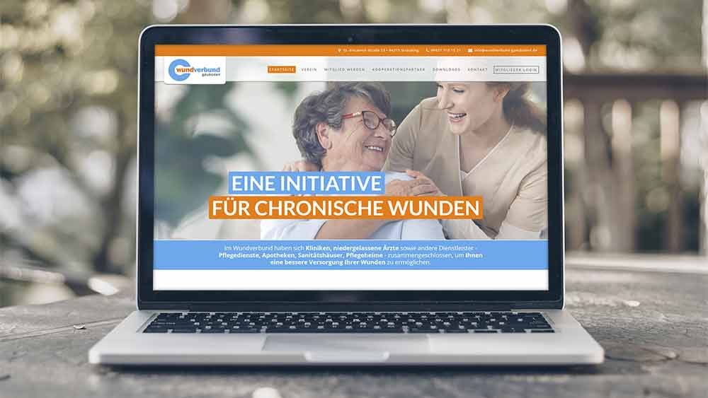 Wundverbund Gäuboden e.V.: Homepage, Design und Programmierung